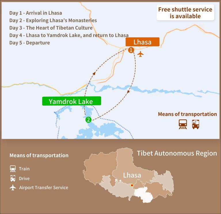 Lhasa Yamdrok Lake Tour: 5-Day Itinerary, Culture & Scenery Experience Tibet Lhasa Yamdrok Lake Tour: 5-Day Itinerary, Culture & Scenery