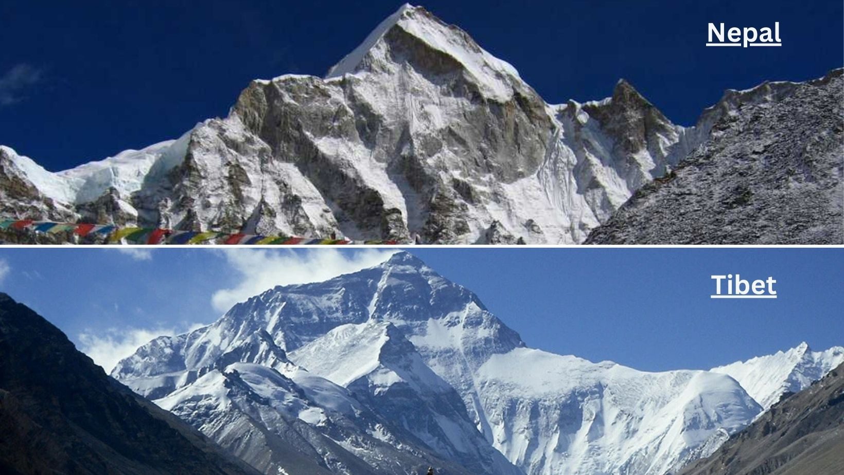 Everest Base Camp: Nepal or Tibet? Experience Tibet Everest Base Camp: Nepal or Tibet?