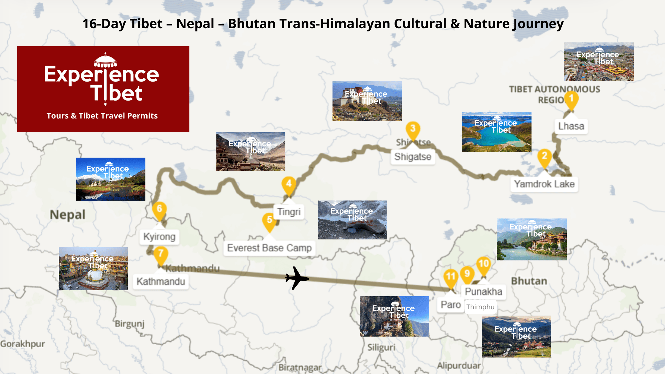 16-Day Tibet - Nepal - Bhutan Trans-Himalayan Tour Experience Tibet 16-Day Tibet - Nepal - Bhutan Trans-Himalayan Tour