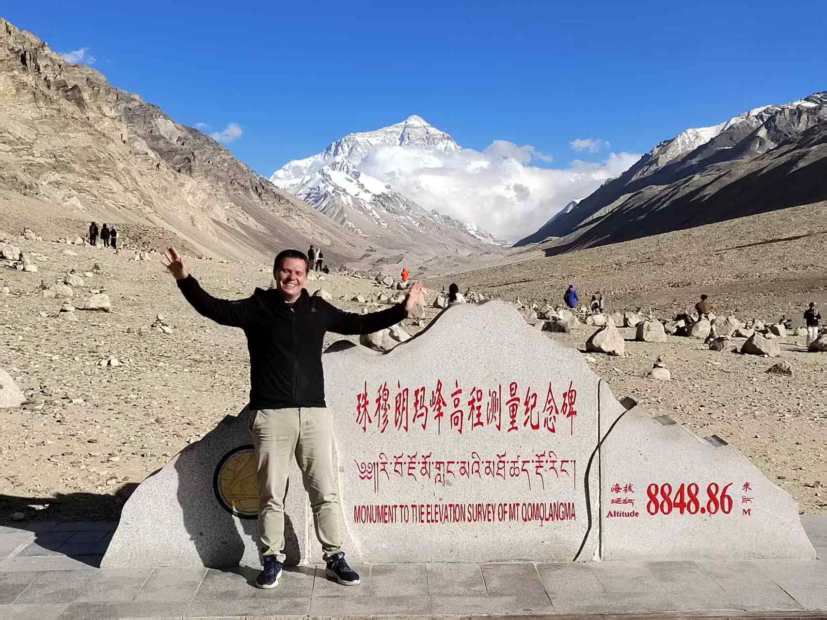 Tibet Trekking Guide: Difficulty Levels from Easy to Extreme Experience Tibet Everest Base Camp North Tibet trekking view from Rongbuk Monastery at 5,200 meters with Mount Everest north face